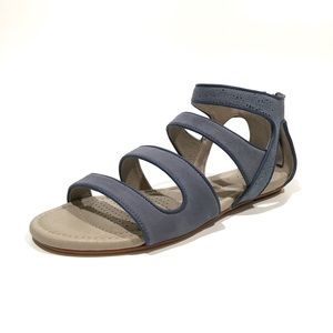 Tsubo Barbra Strappy Women’s Sandals -Blue Steel Suede -US 7 -NEW